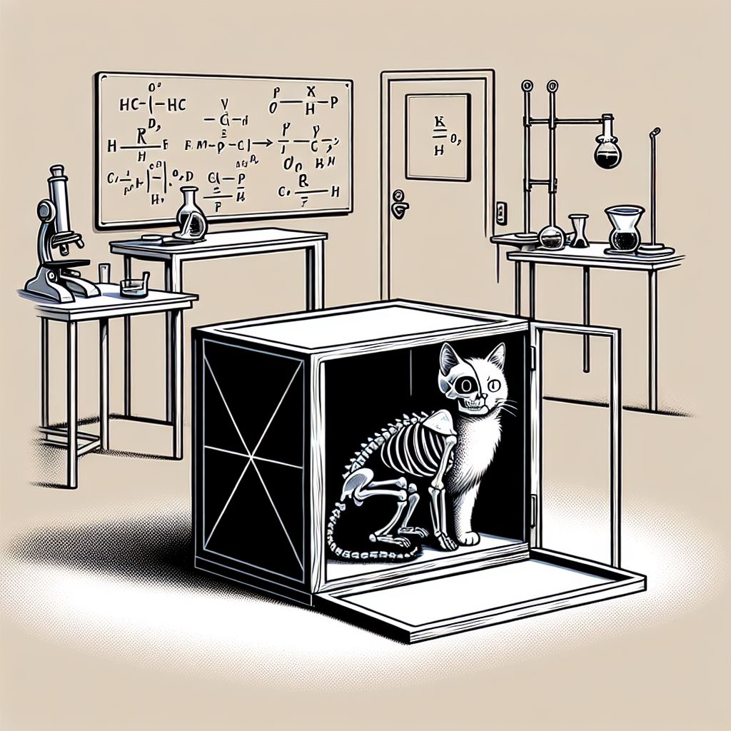 experimento gato dentro de una caja